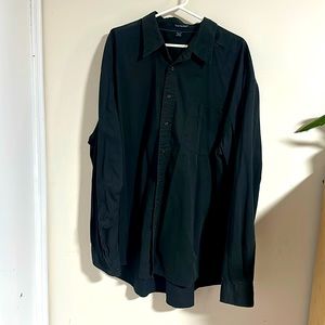 Black Men’s Dress Shirt size 4xl